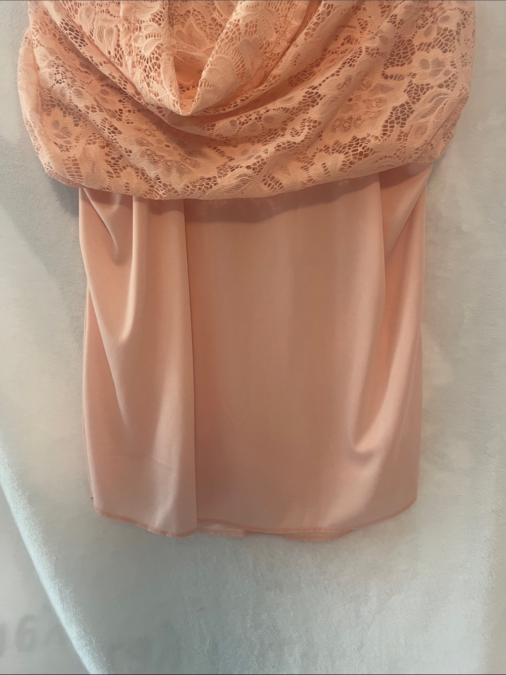 Peach Lace Halter Camisole by - Picture 4 of 4